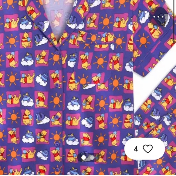 Disney Purple Pajama Set with Winnie the Pooh - Picture 2 of 5